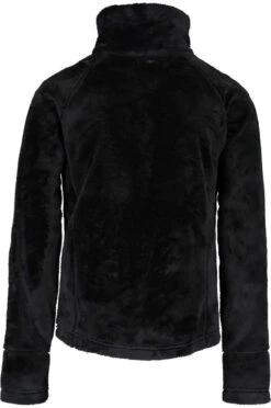 Obermeyer Teen Girls' Furry Fleece Quarter Zip T-Neck 2020-2021 -Ski Supplies Store 3700016009 black gallery1 final